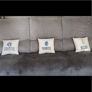 Rae Dunn 12 x 12 Pumpkin Pillows